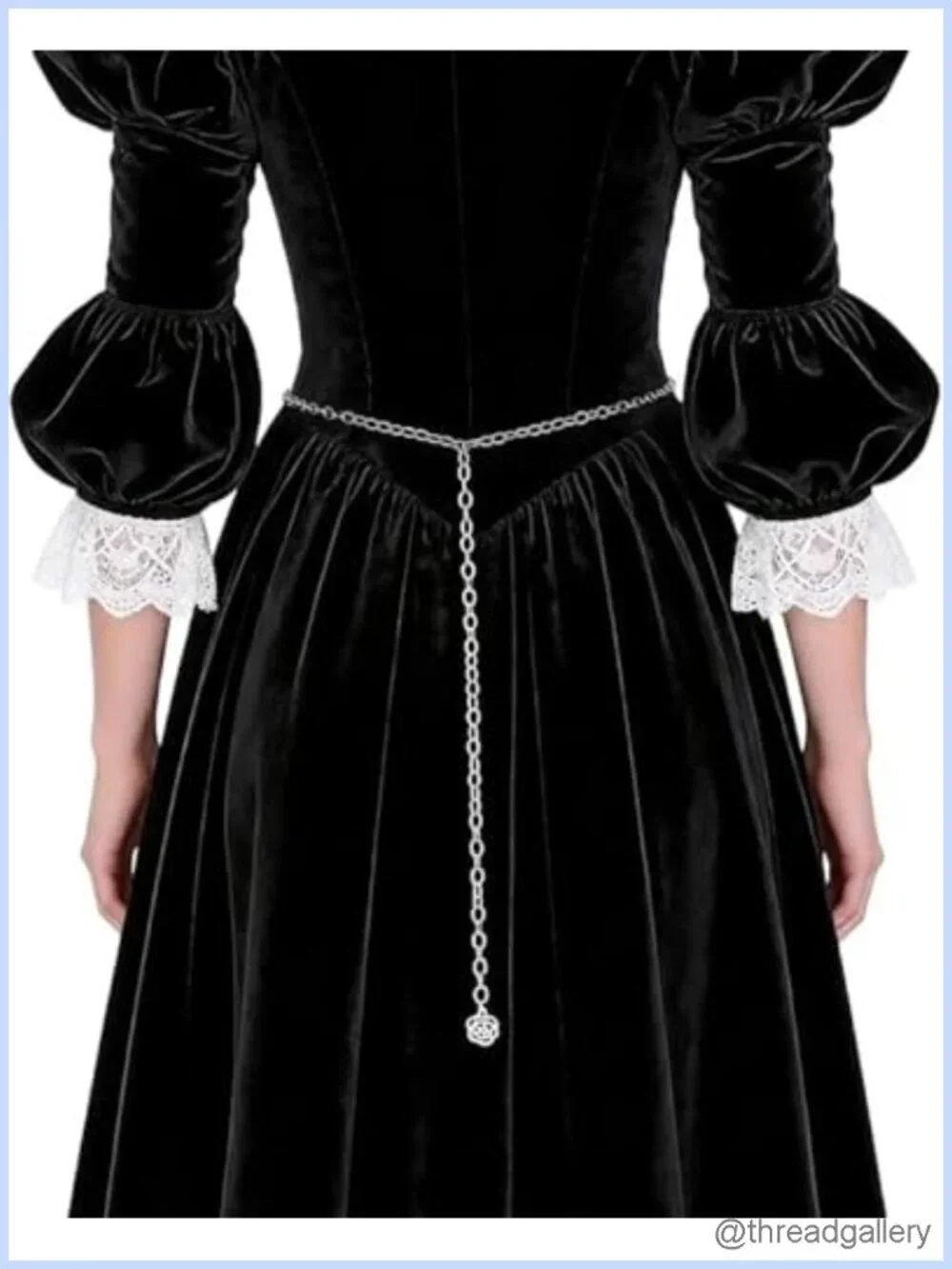 Women's Metal Waist Chain Belt Medieval Renaissance Tassel Goth Witch Cosplay